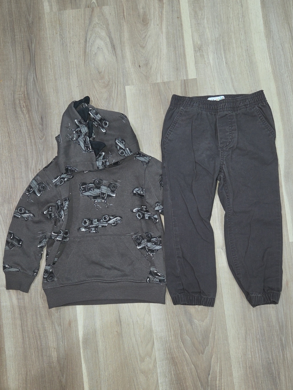 •Kids Headquarters• Toddler Boys Monster Truck Hoodie Matching Set